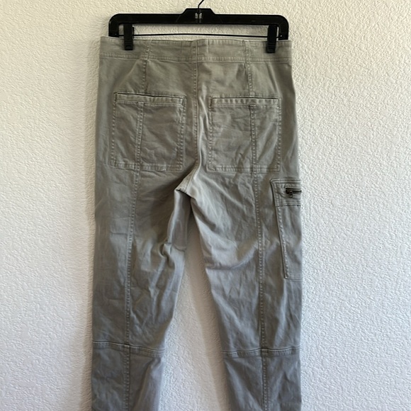 Anthropologie Jefferson Moto Cargo Pants Light Olive Green - Picture 4 of 9
